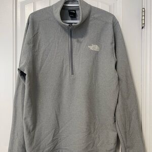 The North Face Light Gray Half-Zip Fleece